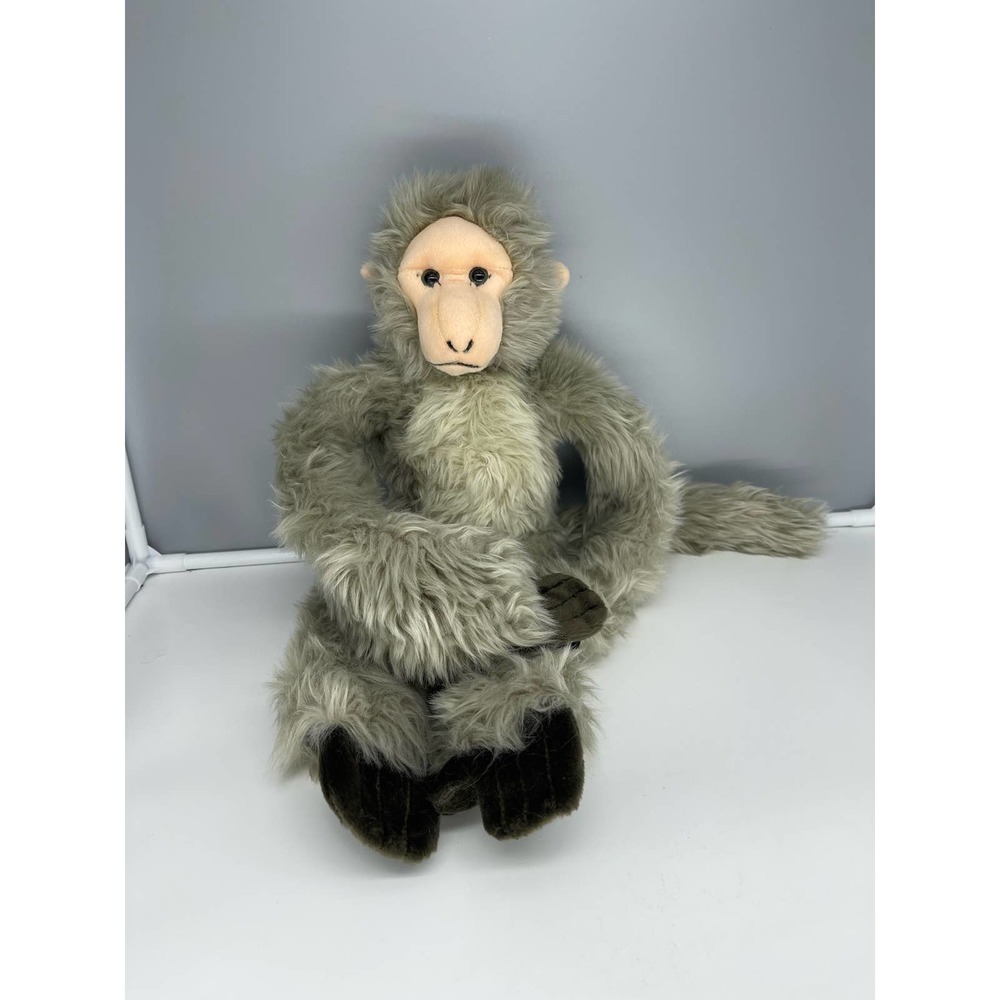 Vintage 1999 K&M Plush Hanging Realistic Looking Gibbon Monkey Stuffed Animal